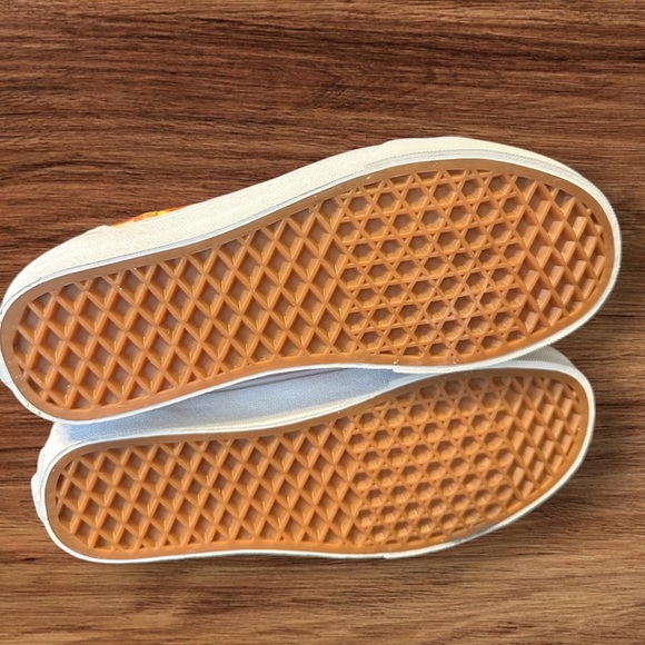 Vans Old Skool Checkerboard Floral Blanc De Blanc Sneakers - Picture 5 of 7